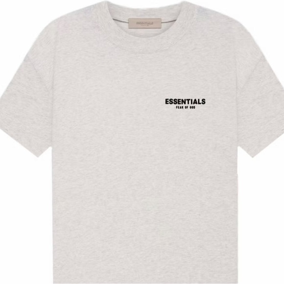 ✔️ FEAR OF GOD ESSENTIALS Men Tee T-Shirt. Small. Light Oatmeal. Brand New - Picture 3 of 3